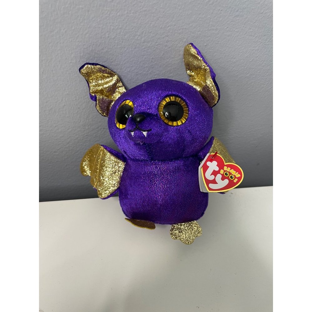 TY BEANIE BOO count the purple bat brand new